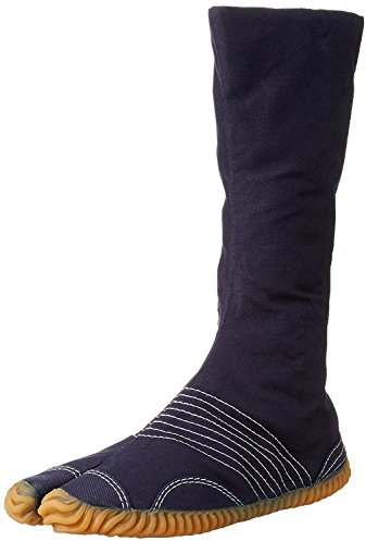 Marugo Jog Chika-Tabi Japanische Tabi Schuhe Navy mit weißer Naht 12 Clips