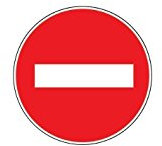 Panneau Sens interdit - Rigide Ø180mm - 4040141