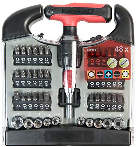 Werkzeyt CON:P T-Ratschenschraubendreher-Set, 48-tlg., B20601