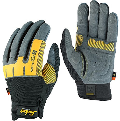 Snickers 95974804008 Size 8 Specialized Tool Left Glove - Grey/Black