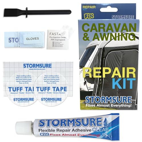 Stormsure Caravan & Awning Repair Kit -Essential for Caravanning or Camping: Seals Seams, Fixes Tears, Extends Life