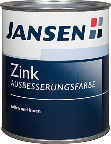 Jansen Zink Ausbesserungsfarbe glänzend Alkydharz Innen/Aussen Silber 250 ml