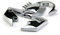 SKS Distribution® Silber Chrom 3D Scorpion Auto Aufkleber Abzeichen Emblem Aufkleber