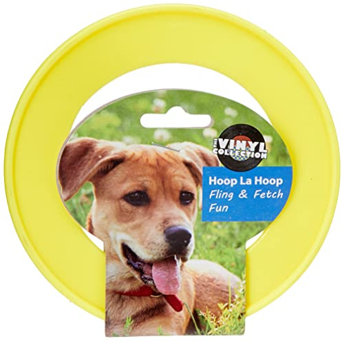 HAPPYPET Hoop La Hoop Dog Throw and Fetch Toy - Small 15 centimetre | Durable dog fetch toy – perfect for playing fetch outdoors in the garden, park or open fields
