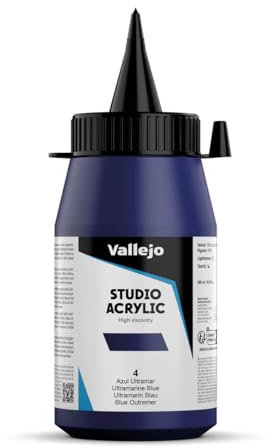 Vallejo - Colores acrílicos vallejo studio 500ml, color azul ultramar