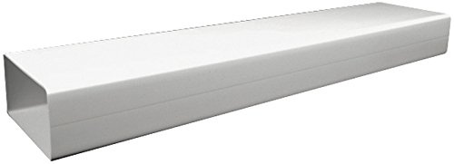 Upmann Flachrohr System 150, Flachkanal 0,5m,Außenmaß:220x90mm,Stärke: 2mm