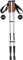 COSTWAY Nordic Walking Stöcke, Wanderstöcke mit Korkgriff und Eva-Hülse, 65-135 cm teleskop, leicht, Trekkingstöcke für Damen und Herren, für Skifahren und Wandern (Silber)