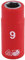 Draper 31469 1/4-Inch Square Drive Metric VDE Socket, 9 mm