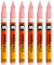 Molotow One4All 127HS Acryl Marker (2,0 mm Strichstärke, hochdeckend und permanent, UV-beständig, für fast alle Untergründe) 6 Stück Farbe 207 powder pastell