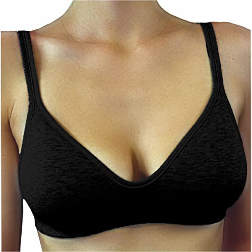 GIOS Reggiseno Cotone Aroma (6, Nero)