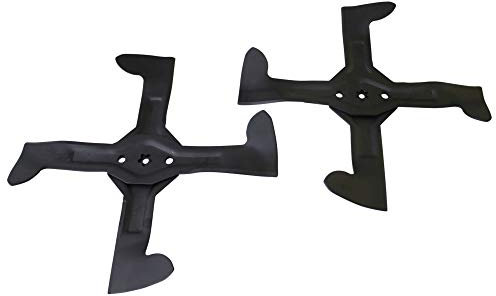 SECURA Jeu de lames (croix-combi) compatible avec Bestgreen BM115B92RB Tracteur de pelouse