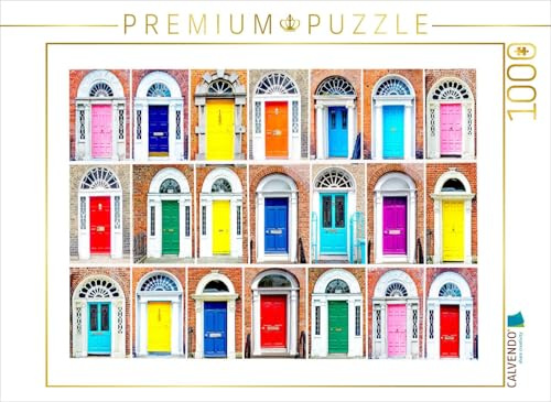 CALVENDO Puzzle Bunte Türen | 1000 Teile Lege-Größe 64 x 48 cm Foto-Puzzle für glückliche Stunden
