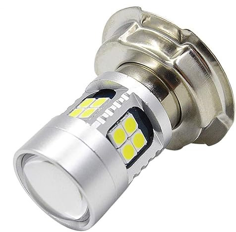 Ruiandsion 1 pièces P26S ampoule LED DC 6V 12V 24V blanc Super brillant 6000K 3030 22SMD puces LED ampoule avec lentille pour moto phare de moto