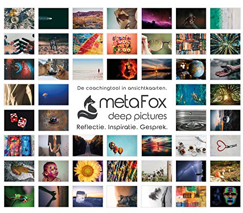 metaFox Originele Motiverende Ansichtkaarten - Pakket van 52 voor Coaching en Therapie