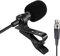Sujeetec Microfono Lavalier compatibile con trasmettitore wireless AKG Samson, microfono a condensatore unidirezionale, mini connettore XLR TA3F