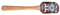 Städter 504240 Hirsch Teigschaber, Holz/Silikon, 25cm