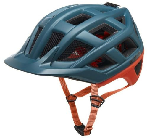 KED Crom MTB Fahrrad Helm matt grün/orange 2023: Größe: M (52-58cm)