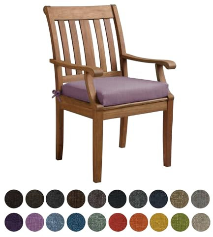 Kimgull Bankauflage Sitzkissen, Bequeme Waschbare Rutschfestes Sitzkissen für Gartenbank Schaukel, Terrasse, Esstisch, Bank, Drinnen, Viele Farben und Größen,(45X45X5CM Lavendel)