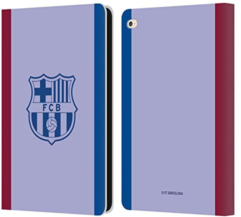 Head Case Designs Licenciado Oficialmente FC Barcelona Lejos Kit de Escudo 2021/22 Carcasa de Cuero Tipo Libro Compatible con Apple iPad Air 2 (2014)