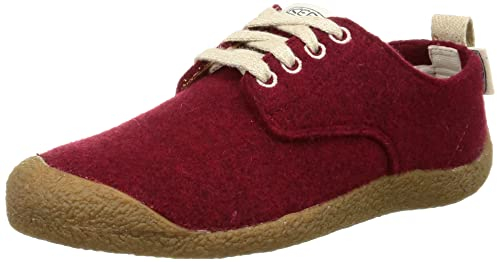 KEEN Damen Mosey Derby Sneakers, Red Felt/Birch, 41 EU