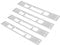 Housoutil 5pcs Door Latch Strike Security Deadbolt Strike Plate Door Backplate Extended Lip Strike Plate for Bit Key Locks