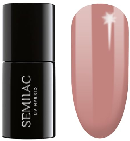 Semilac Esmalte Semipermanente UV 585 Hybrid Caramel Tan 7ml Colección Naked Nails