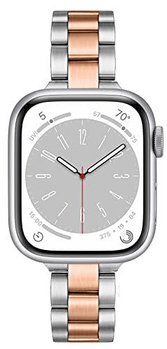 TRUMiRR Armband Kompatibel mit Apple Watch Series 10 42mm, Mesh Gewebte Edelstahl Uhrenarmband Metall Armband für Apple Watch SE(2.Gen)/iWatch Serie 9 8 7 6 5 4 3 2 1, 41mm 40mm 38mm