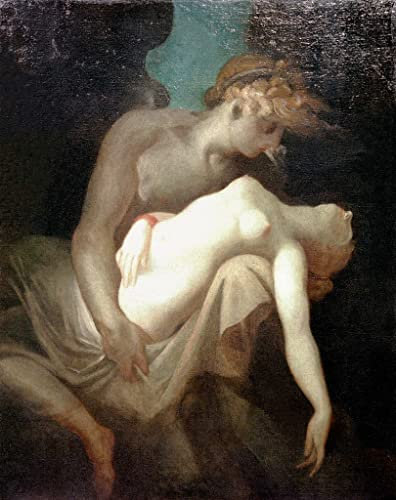 Kunstdruck/Poster: Johann Heinrich Füssli Amor und Psyche - hochwertiger Druck, Bild, Kunstposter, 60x75 cm