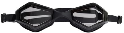 adidas Unisex Ripstream Soft Swim Goggles, Black/Silver Metallic, One size