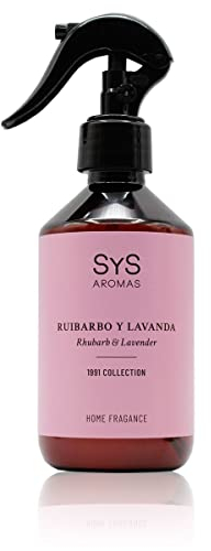 SYS Aromas Ambientador Pulverizador Ruibarbo y Lavanda 1991 - Spray Concentrado - Fragancia Duradera, Elimina Olores, Ideal para Hogar, Oficina, Baño - 300 ml