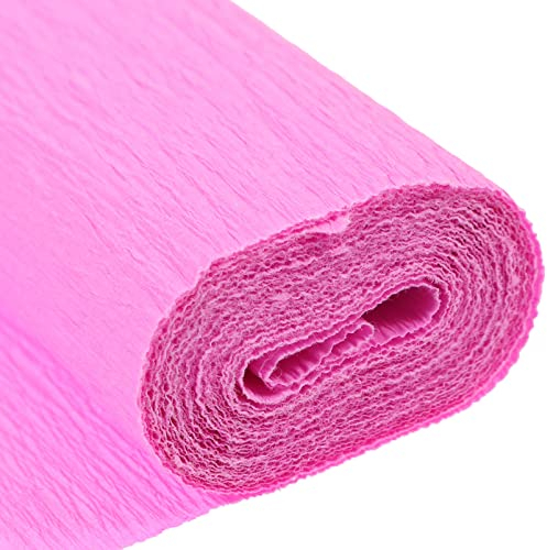 VILLCASE Rouleaux De Papier Crépon Banderoles En Papier Crépon 250 * 50Cm Feuilles De Papier Crépon Bricolage Pour Fleurs Faisant Des Kits De Bricolage De Fleurs En Papier (Rose)