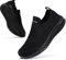Littleplum Damen Sneaker Atmungsaktiv Turnschuhe Leicht Laufschuhe Sportschuhe Damen Schuhe,Alle Schwarz,37 EU