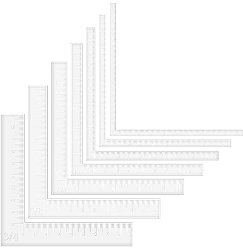 OTCRAFT 7 Pcs/Set Creative Positioning Pieces Card Corners Helpers Stamping Corners Paper Craft Supplies Scrapbooking Tools for Paper Craft Card Making and Scrapbooking Crafting Tool