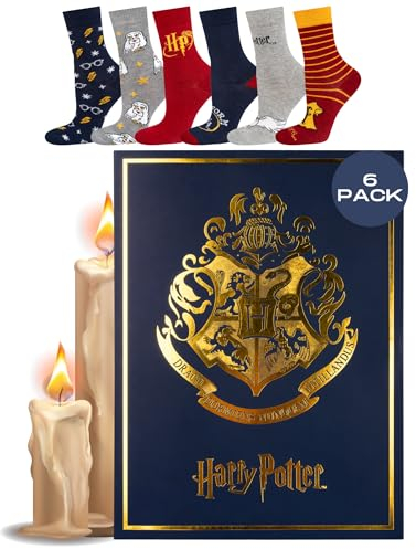 Wizarding World Harry Potter Socken Herren Damen Geschenke Für Frauen Männer 6 Paar 35-40 Buch 6 Paar