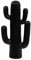 Atmosphera - Cactus déco Rodrigo h57cm Noir