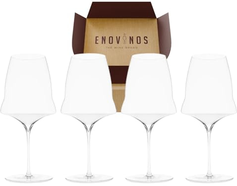 Pack 4 Copas Cristal Josephine No 3 Vino Tinto 800 ml de Capacidad - Mejor Selección ENOVINOS