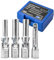 BITUXX Gelenk Glühkerzenschlüssel Satz 4 TLG. (8/10 / 12 mm) inkl. Verlängerung 3/8 Stecknuss Satz KFZ Werkzeug
