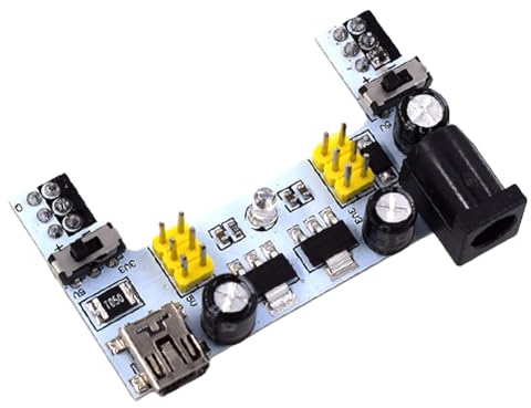 JDXFENG MB102 Mini USB Mini USB Breadboard DC 5/3.3 V USB Power Supply Module Breadboard Power Supply Module for Bread Board