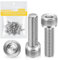 Tornillos cilíndricos M5 x 16 mm con hexágono interior, 20 unidades, Caianwin DIN 912 de acero inoxidable (A2 V2A), tornillos para máquinas industriales, vehículos de motor, construcción