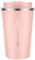 MOMSIV Coffee Cup, 380ml Vacuum Reusable Leakproof Double Wall Coffee Cup, Insulation Stainless Steel Eco-Friendly Travel Office Mug for Hot Coffee Tea and Cold Drinks, Peachy-Pink