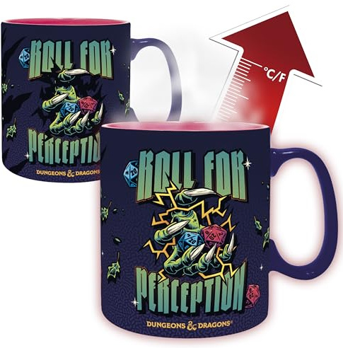 Tasse Dungeons & Dragons - Roll For Perception (Zaubertasse)
