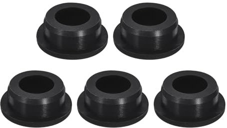 QUARKZMAN 5 Stück Schwarze Gummistopfen, Silikonstopfen für 25mm/0,98 Loch