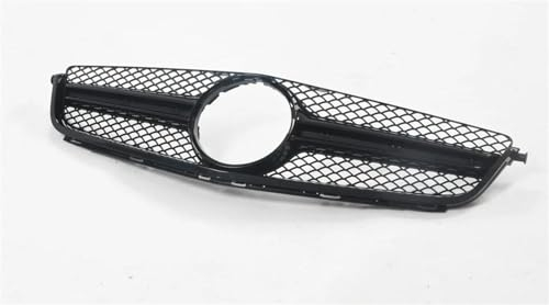 Gitter Für Mercedes Für Benz W204 C63 Für AMG 2012-2014 Auto Kühlergrill Kühlergrill Stoßstange Intake Mesh Grid Grill Kit Frontgrill(Color:Schwarz)