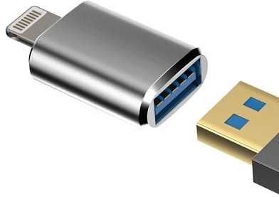 Adattatore da Lightning a USB OTG 3.0 per iPhone 14 13 Pro Max fotocamera connettore trasferimento dati adattatori per porte iPad tastiera connettore femmina per Apple MFI Certified fotocamera