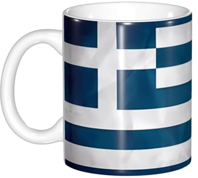Greek Flag Mugs Color Changing Mug - Unique Coffee Mugs Set, Perfect for Camping, Picnics, Indoor & Outdoor Activities