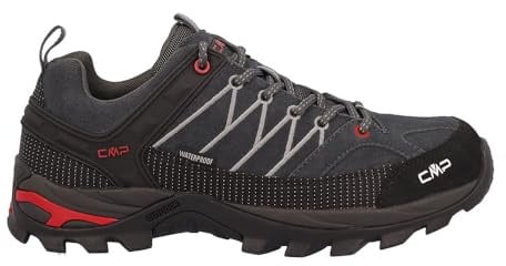 CMP Herren Rigel Low Trekking Shoes Wp Hiking, Titanio-Ferrari, 40.5 EU, Titanio Ferrari, 39 2/3 EU