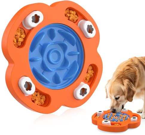 Feycig Hundespielzeug Intelligenz für Hunde,Dog Puzzle Toy for IQ Training, Anti Schling Napf Hund Schlingnapf Hunde Slow Feeder Dog Puzzle Bowl für Kleine/Mittlere/Großi