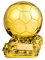 CHOCHOA Goldener Ballon Trophäe Harz Goldener Ball Personalisierte Fußball Trophäe Preis für Bester Spieler Fußballmeisterschaft Heimdekoration Sportfans, Souvenirs,