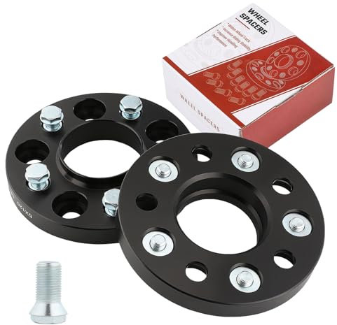 ISINEVER Spurverbreiterung 5x120 40mm 2x20mm 72,5 Kompatibel mit BMW 1er E87 3er E46 E93 5er E60 mit Radschrauben M12x1,5x25mm Spurplatten Distanzscheibe Spürverbreiterungsatz Schwarz