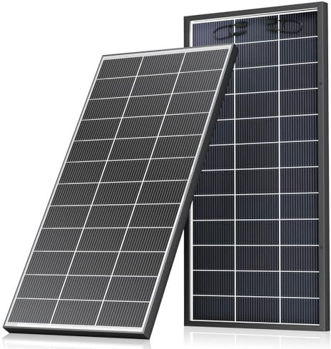 WERCHTAY 200w Bifacial Solarpanel 18V, Monokristallin Solarmodul für 12V Batterien, Photovoltaik, Solarpanel 12V Ideal für Wohnmobil, Balkonanlage, Gartenhäuse, Boot, PV-Anlagen & Balkonkraftwerke
